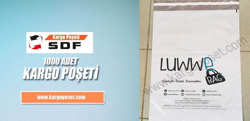 1000 adet kargo poşeti üretimi