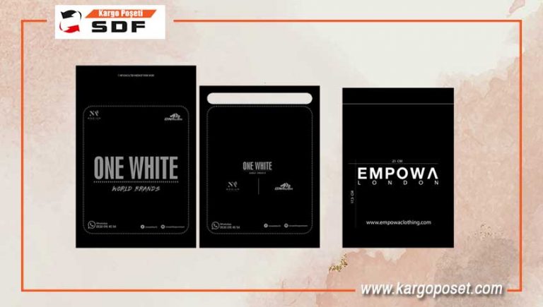 mat siyah kargo poşeti